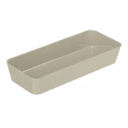 - Bac Rangement PM Candy Taupe Plastique - PS - Ensemble WC décoratif ouvert En plastique lourd haut de gamme Dimensions : 24 ...