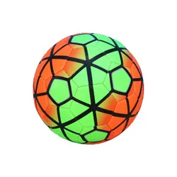 Ballon de Foot en Couleur Vert et Orange / Vert et Jaune
