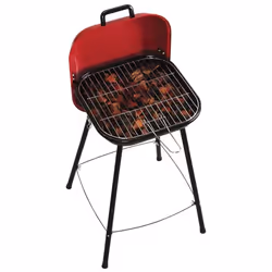 Barbecue À Charbon SOMAGIC Pic Nic - Convient pour 6 personnes - Valisette avec cuve en acier 36 x 36 cm - Grille de cuisson  ...