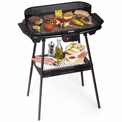 Barbecue sur pied princess -puissance :2000 W -Dimensions de la grille: 47 x 28 cm-Thermostat réglable-Grille chromée-Grille  ...