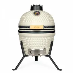 Barbecue Grill Kamado Livoo DOC283 - Bois & Crème (Combustible)