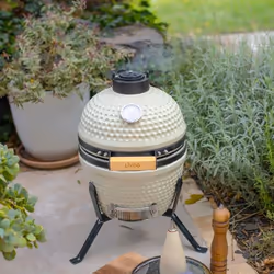 Barbecue Grill Kamado Livoo DOC283 - Bois & Crème (Combustible)