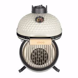 Barbecue Grill Kamado Livoo DOC283 - Bois & Crème (Combustible) - Vue supplémentaire 6