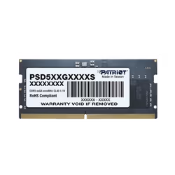 Barette Mémoire Patriot Signature So-DIMM DDR5 CL46 - Fréquence : 5600 MHz - Capacité : 32 Go (1x 32) - Voltage : 1.1V -