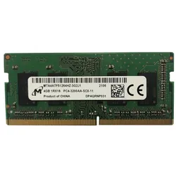 Barrette Mémoire SODIMM 4 Go DDR4 3200MHz Micron Rapide