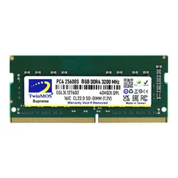 Barrette Mémoire TWINMOS 8 Go DDR4 3200 Mhz Pour Pc Portable