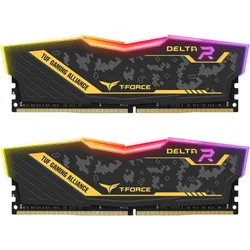 Barrettes Mémoire TeamGroup T-FORCE DELTA TUF Gaming RGB UD-D4 16 GO (2x8GO) 3200MHz TF9D416G3200HC16FD