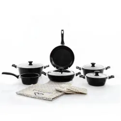 Batterie De Cuisine Diamond 13Pcs Noir