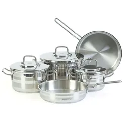 Batterie de Cuisine korkmaz A2055 8 Pièces Inox