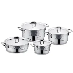 Batterie de Cuisine Korkmaz Erna A1963 8 Pièces Inox