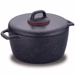 Batterie de cuisine Korkmaz Gusto Plus - Taille Faitout : 26x13 cm /6.5 Lt - Revêtement PTFE - Il est écologique car il est ...