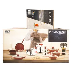 Batterie Diamond 30 Pièces Rouge