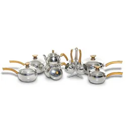 Batterie Inox Oms 16P 18/10 Doré Étanche 4043-D