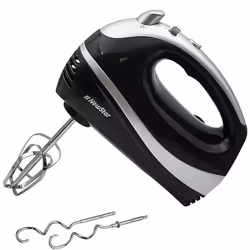 Batteur Electrique Newstar - Puissance : 700W - Nombre de vitesse: 5 vitesses + Fonction Turbo - 2 Fouets et 2 Crochets en ac ...