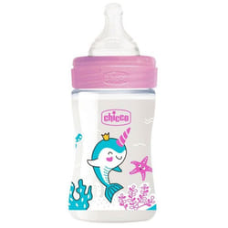 Biberon CHICCO Dauphin Anti-Coliques Rose - 150ml