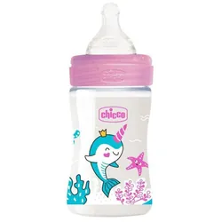 Biberon CHICCO Dauphin Anti-Coliques Rose - 150ml