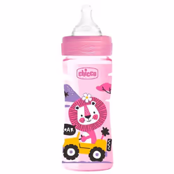 Biberon CHICCO Lion - Age: plus de 2 mois - Contenance: 250ml - Anti-coliques - C'est le biberon parfait pour les bébés - Grâ ...