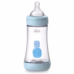 Biberon CHICCO Perfect 5 - Age: plus de 2 mois - Contenance: 240ml - Anti-coliques - Système de débit: la tétine en silicone  ...