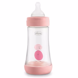 Biberon CHICCO Perfect 5 - Age: plus de 2 mois - Contenance: 240ml - Anti-coliques - Système de débit: la tétine en silicone  ...
