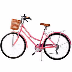 Bicyclette de Ville RODEO 6026 C6V - Cadre En Acier - Taille: 26 Pouces - Freinage: Patin avant et arrière - Jante en allumin ...