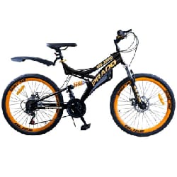 Bicyclette VTT PRADO Bliss 18 Vitesses 24'' - Noir&Orange