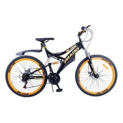 Bicyclette VTT PRADO Bliss 18 Vitesses 26" - Noir & Jaune