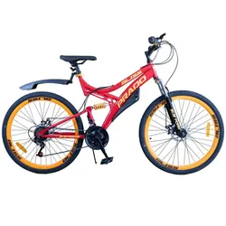 Bicyclette VTT PRADO Bliss 18 Vitesses 26" - Noir & Rouge