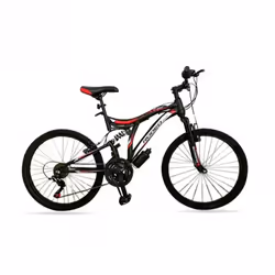 Bicyclette VTT RODEO 24" Vitesse 18 BLAST - Noir (6024 B18)  Âge: 6 ans à 12 ans - Cadre En Acier - Taille: 24" - Freinage: P ...