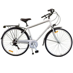 Bicyclette VTT RODEO 6 Vitesses 27'' Avec Torche - Silver