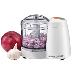 Black & Decker SC350 hachoir électrique 0,35 L 120 W Transparent, Blanc