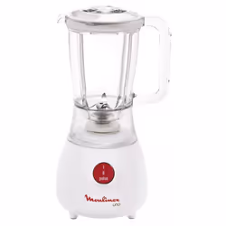 Blender avec Bol Moulinex- Capacité du Mélangeur: 1.25 Litre - Puissance Moteur: 350W - 1 vitesse - Lames en acier inoxydable ...