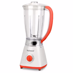 Blender Techwood TBL-775 - Puissance: 450 W - Bol capacité: 1.5 litre - 4 Vitesses - Fonction impulsion - Nettoyage facile - ...