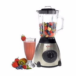 Blender TOPMATIC Avec Moulin - Puissance: 500 Watts - Capacité du Bol: 1.5 Litres - Matiére du bol: En Verre - 2 vitesses - M ...
