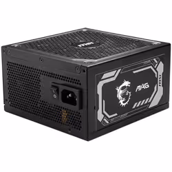 Bloc D'Alimentation Gamer MSI MAG A1250GL PCIE5 - Puissance: 1250 Watts - Efficacité: 80 PLUS Gold (jusqu'à 90 %) - Roulement ...