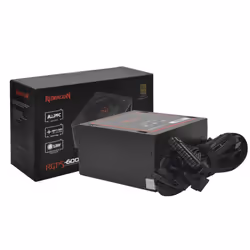 Bloc Alimentation Redragon RGPS - Puissance: 600W - Taille du ventilateur: 12cm - Connecteurs internes: 24P (20+4) x 1 - Mole ...