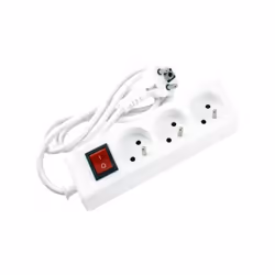 Bloc Multiprise SOMEF - Nombre de prises: 3 prises d'alimentation - Puissance: 3500W - Tension: 230V - Intensité: 16A - Descr ...