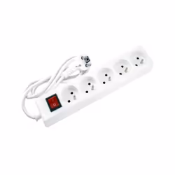 Bloc Multiprise SOMEF - Nombre de prises: 5 prises d'alimentation - Puissance: 3500W - Tension: 230V - Intensité: 16A - Descr ...