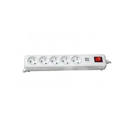 Bloc Multiprise SOMEF 5 Modules Avec Interrupteur + USB 1.4 M - Blanc