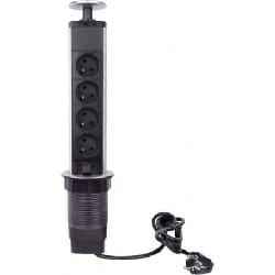 Bloc multiprises escamotable vertical EBP04LN
