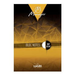 Bloc Note YAMAMA Manager A4 50 feuilles GM Blanc 80g