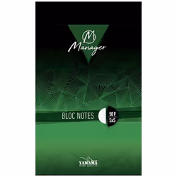 Bloc Note YAMAMA Manager - Format: A4 - Nombre de pages: 50 Pages - Reliure: Piquée - Grammage: 80g -  Papier haut de gamme,  ...