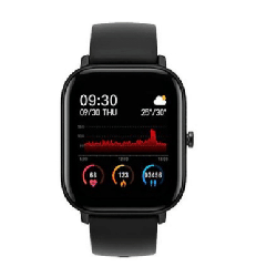 Blux M9006/BK smartwatche et montre de sport 3,66 cm (1.44") LED Numérique Noir