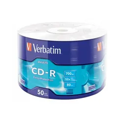 Bobine VERBATIM Spindle CD-R De 50 Pieces 52 x 700mb