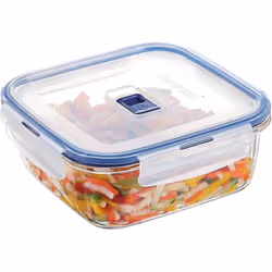 Boite Carré Luminarc Pure Box Active - Matière: Verre trempé extra résistant et hermétique  - Contenance: 122 cl - Transparen ...