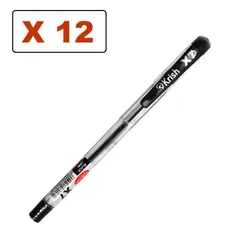 Boite De 12 Stylos À Bille Krish X7 - Noir