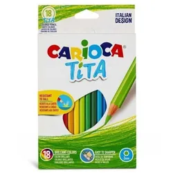 Boîte de 18 Crayons de couleur CARIOCA Tita