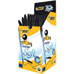 Boite de 50 Stylos BIC Cristal Soft - Noir