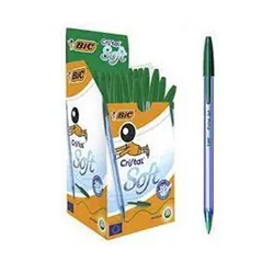 Boite de 50 Stylos BIC Cristal Soft - Vert