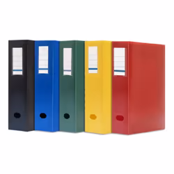 Boîte de Classement COSTO Bleu - (301953) - Largeur de dos : 60 mm - Matière: Polypro - Polypropylène opaque, rigide - Etique ...