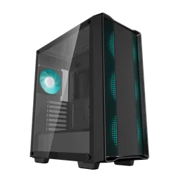 Boitier DeepCool CC560 V2 ATX | 4 ventilateurs LED | Noir